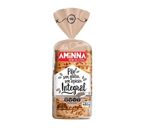 Pao S/ Gluten Integral S/ Acu 450g Aminna