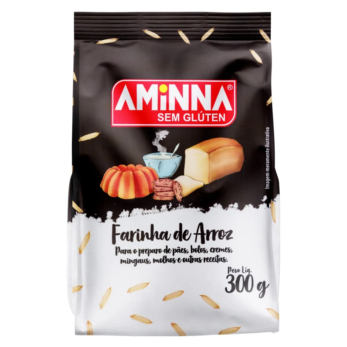 Farinha De Arroz Aminna 400g