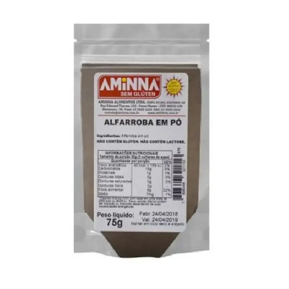 Alfarroba Em Po Aminna 75g
