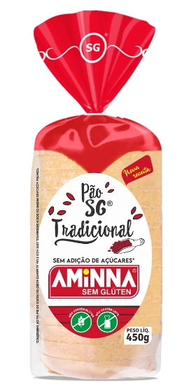 Pao S/ Gluten Aminna S/ Acucar Trad. Pct