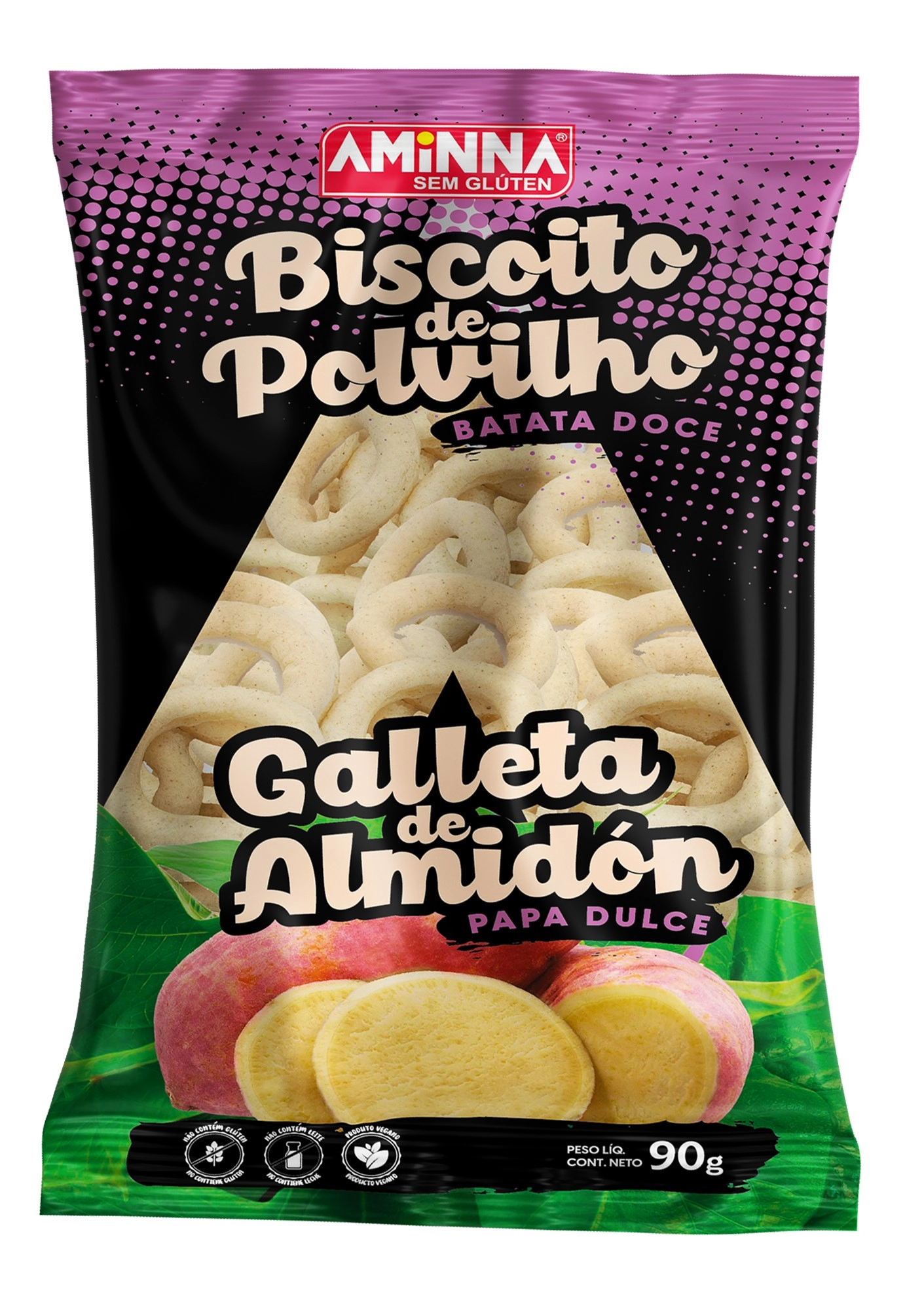 Rosquinha Aminna 90g S/gluten Batata Doce