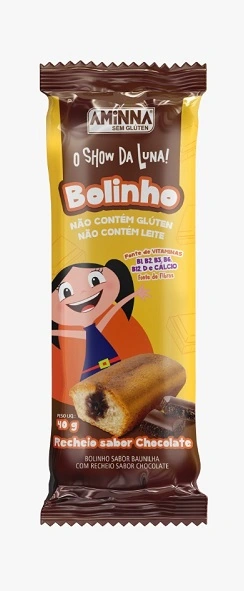 Bolinho Aminna Luna Rec Cho S G 40g