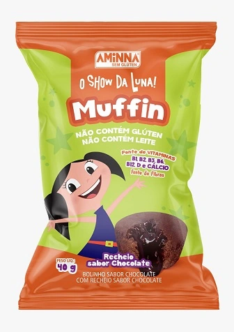 Muffin Aminna Luna Rec Choc S G 40g