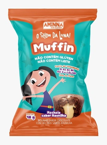 Mufim Aminna Luna 40g Baunilha S Glu