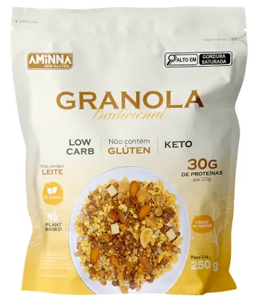 Granola Aminna Low Carb 250g Tradicional