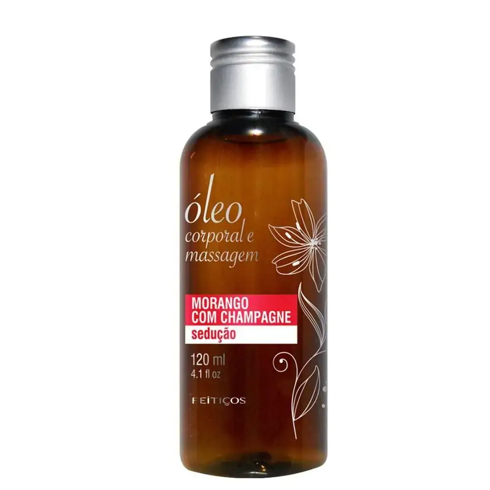 Oleo De Massagem Morango/champagne Feitiço