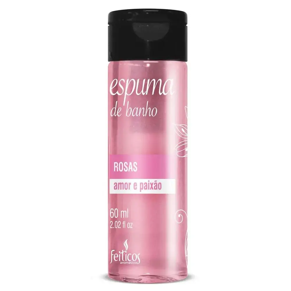 Espuma De Banho Rosas 60 Ml Feitiços Aromaticos