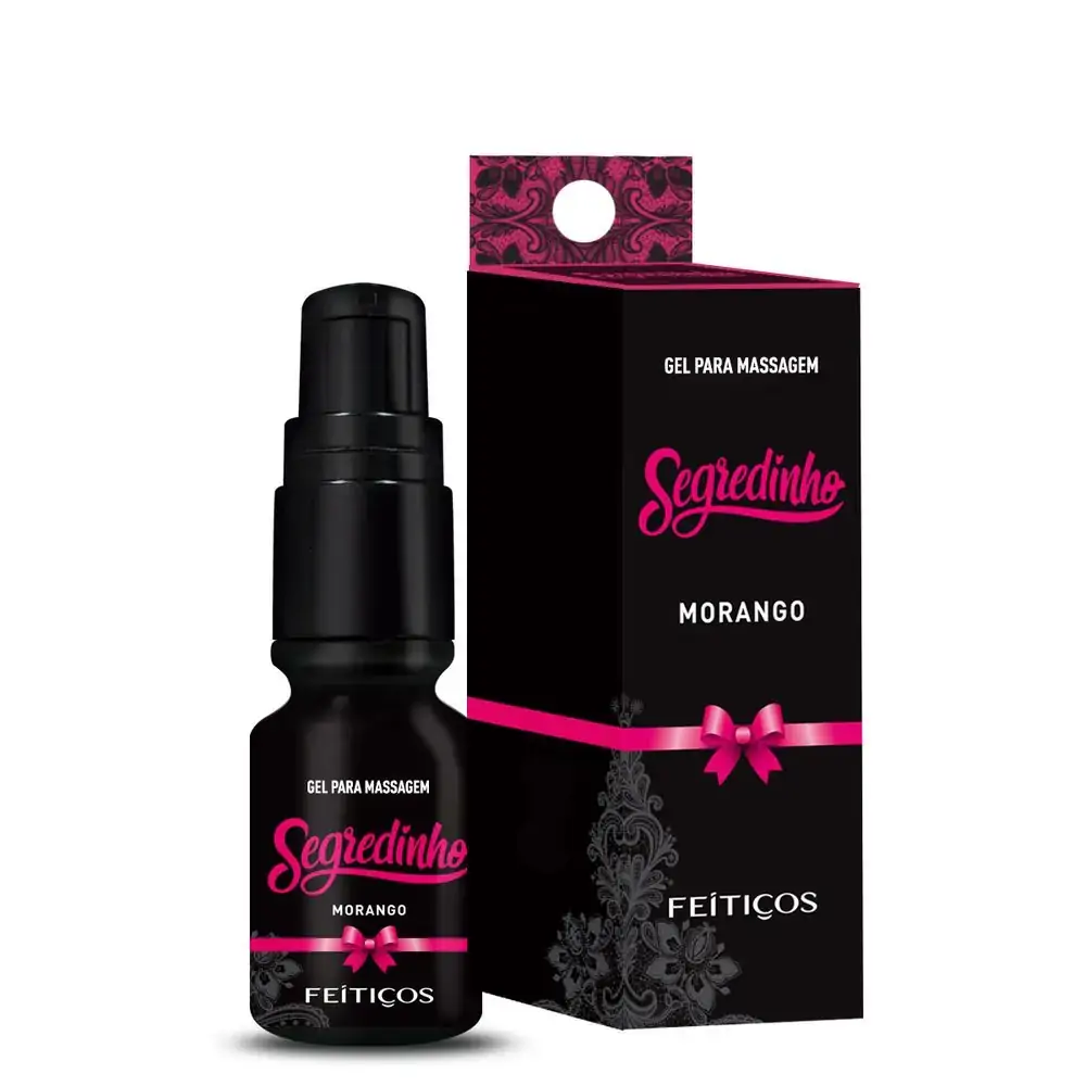 Lubrificante Intimo 15ml Segredinho Morango Feitiços Aromaticos