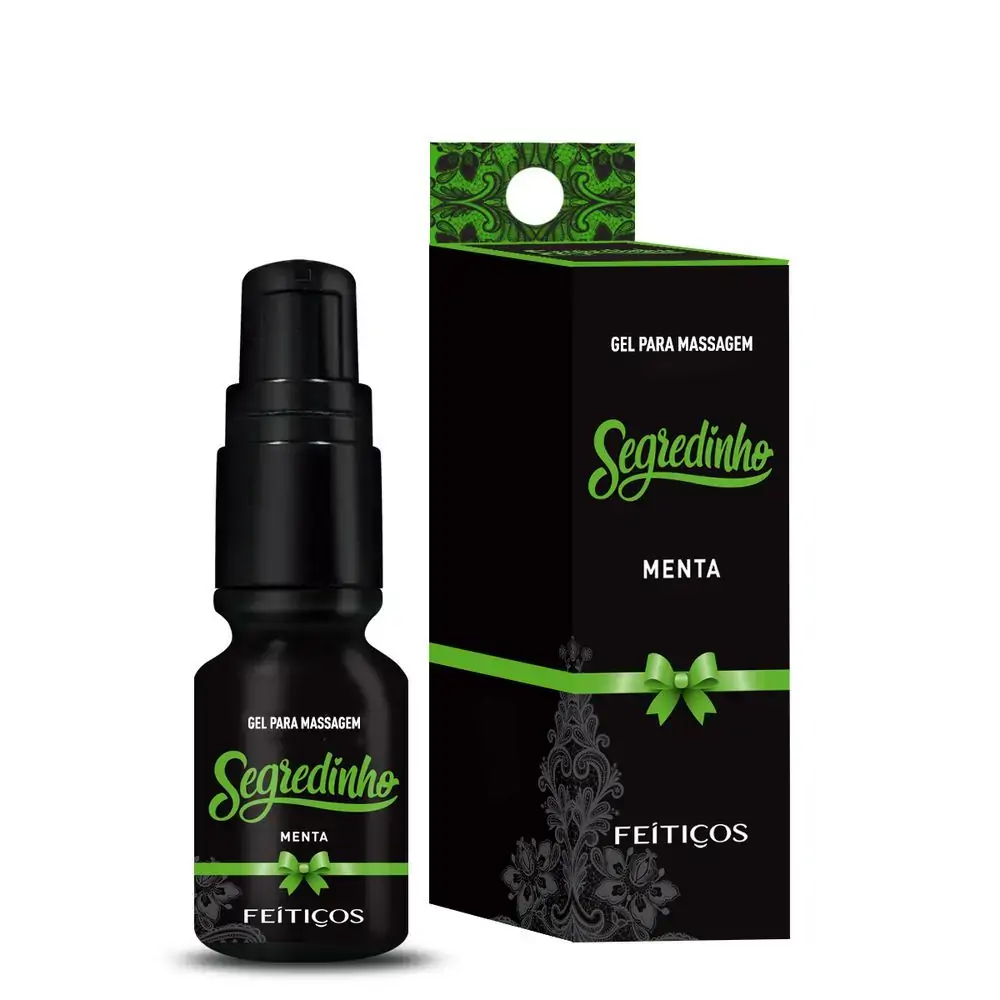 Gel Lubrificante Segredinho 15ml Menta Feiticos Aromaticos