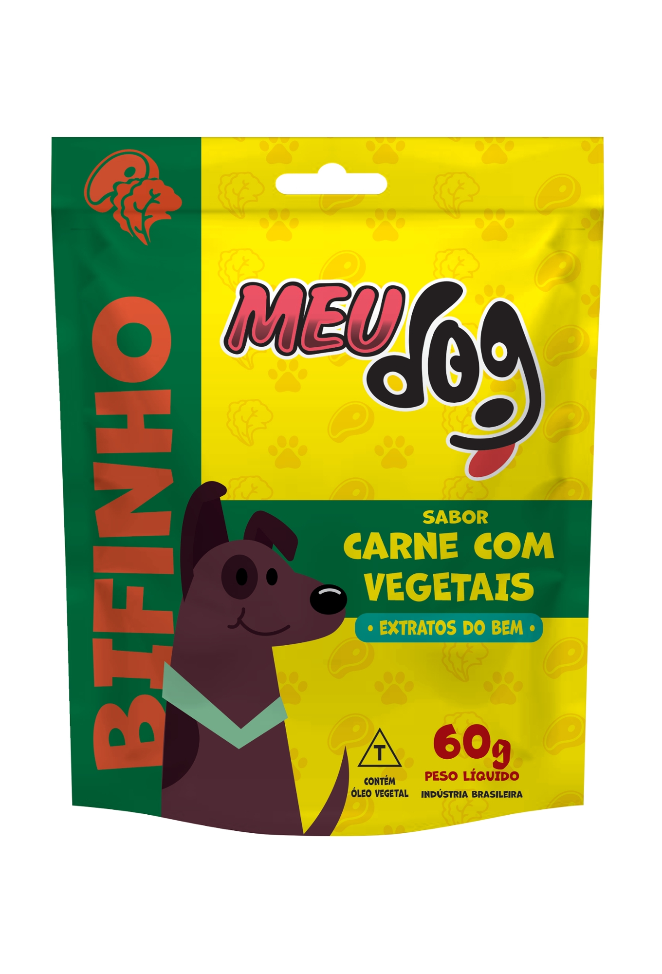 Bifinho P/caes Meu Dog Carne C/vegetais 60g