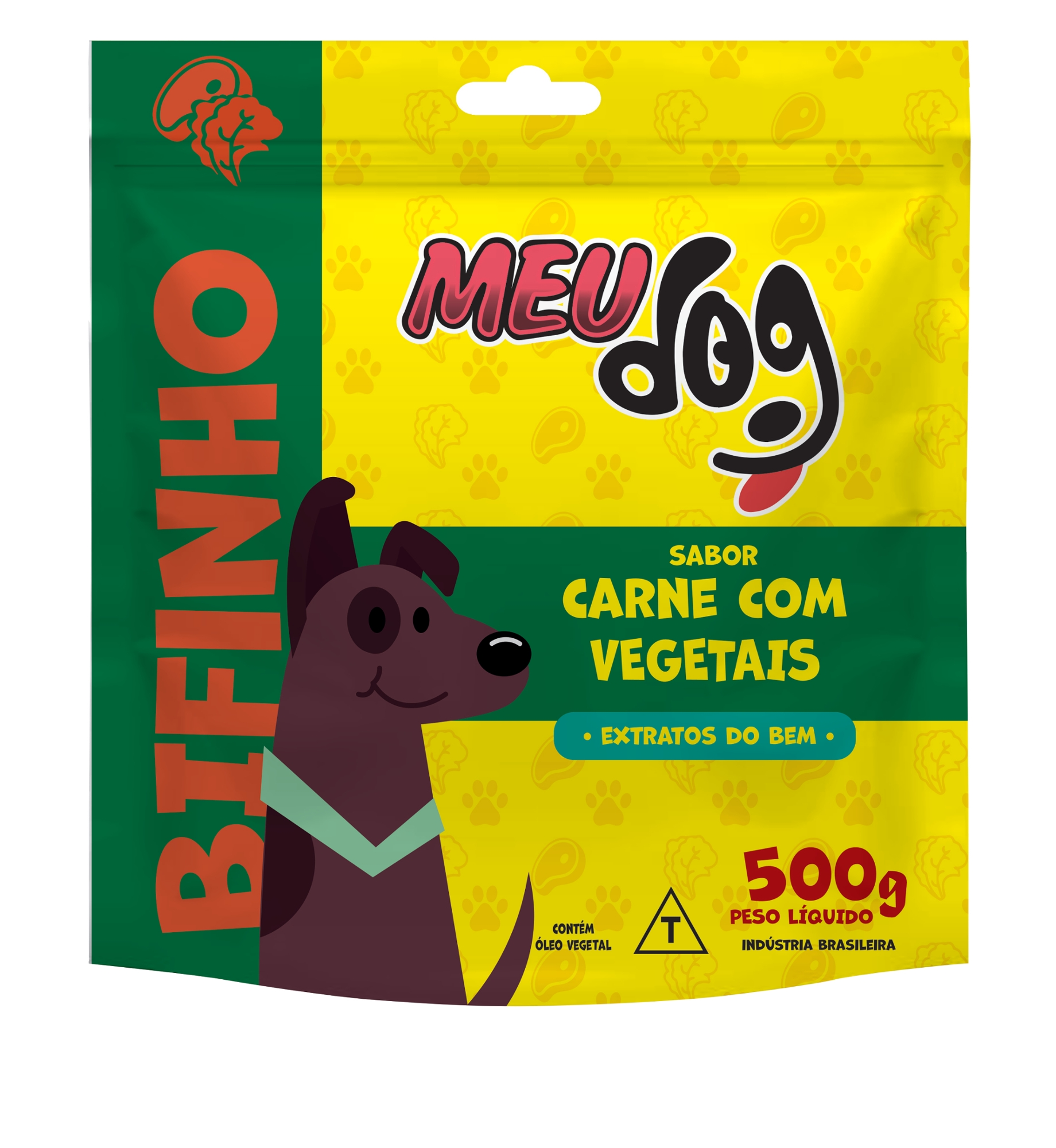 Bifinho P/caes Meu Dog Carne C/vegetais 500g