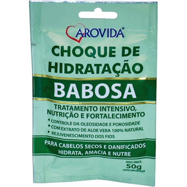 Mascara Trat Arovida Babosa Sache 50gr