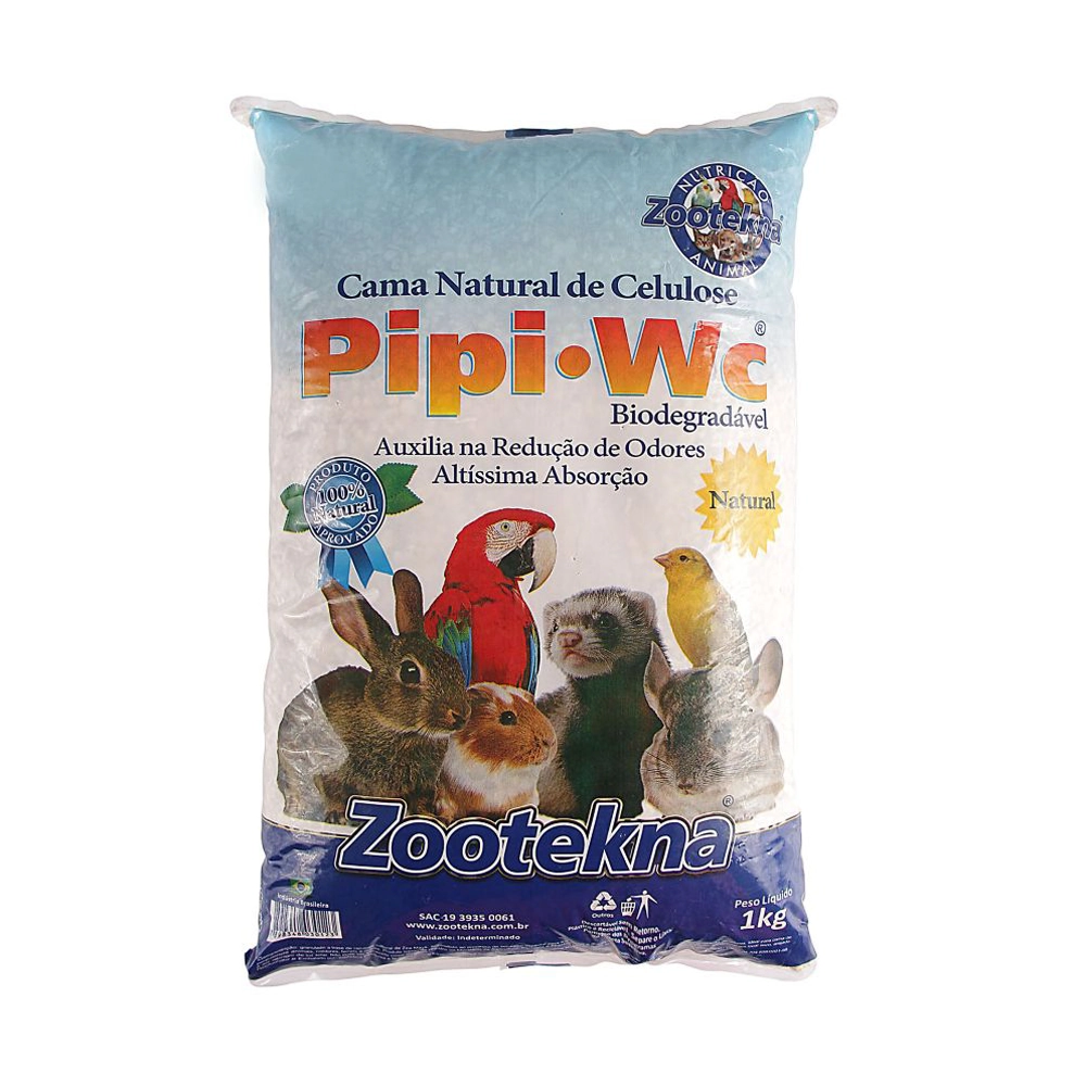 Cama Zootekna Pipipet Natural Roedores