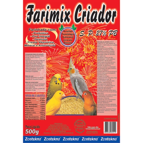 Farinha Farmix Criador 27 Proteína Zootekna