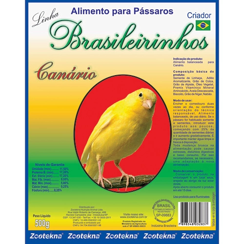 Mistura Especial Brasileirinho P/ Canário Zootekna