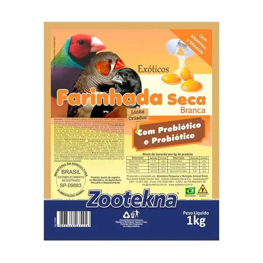 Farinhada Seca Premium Fso 50 Branca 1kg