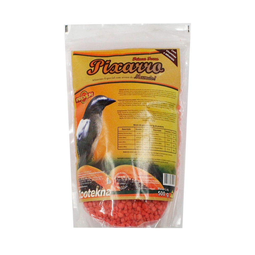Ração Zootekna Para Pixarro Extrusado 500g