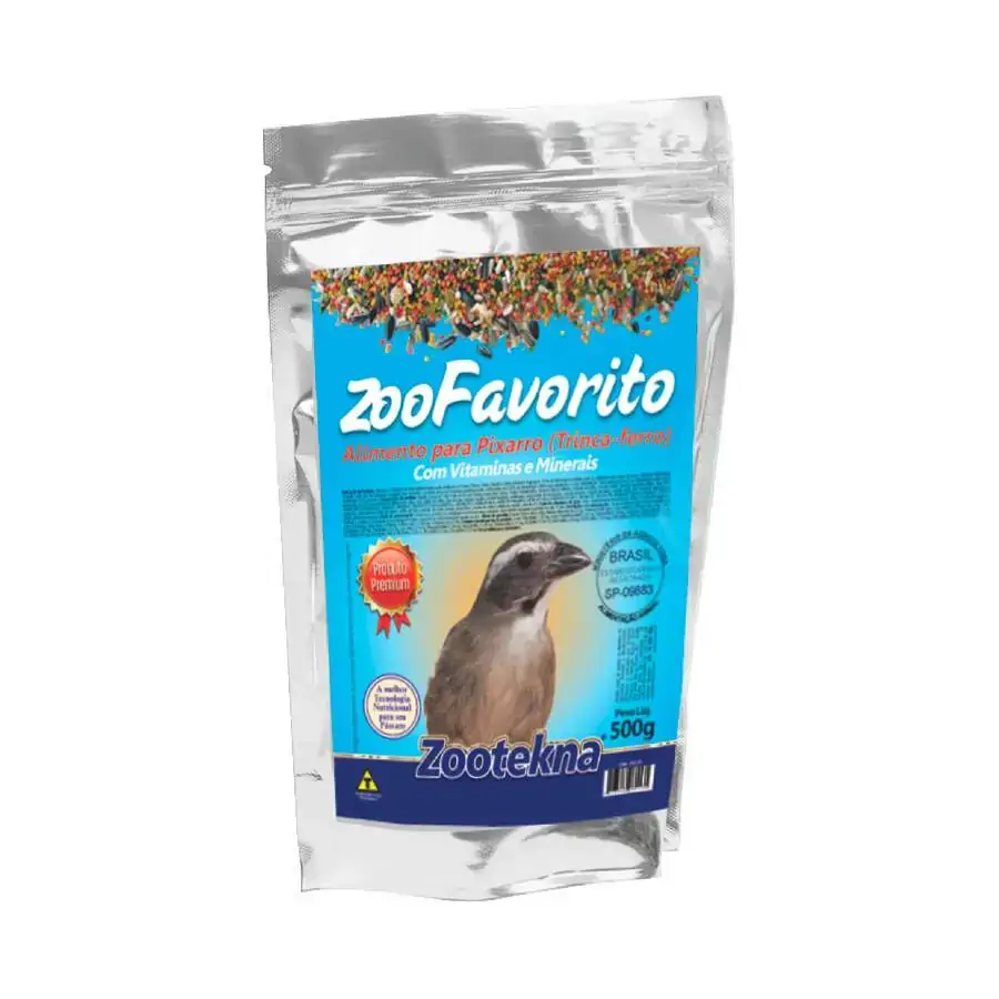 Ração Zootekna Premium Zoofrutas Para Pássaros 500 G