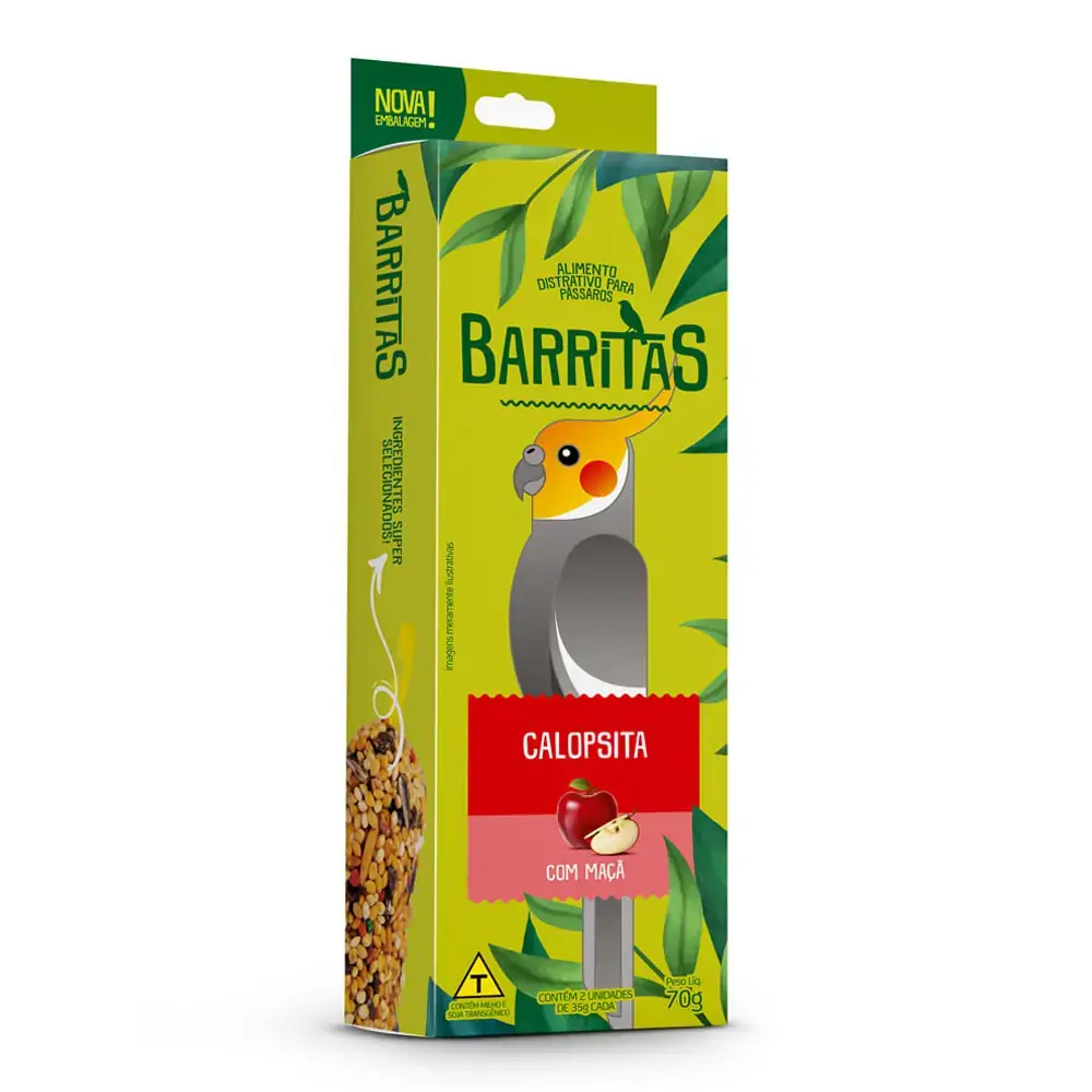 Barrinha De Sementes Calopsita Maca 70g