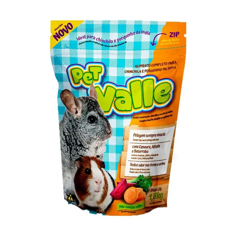 Racao Roedores Pet Valle 1 8 Kg