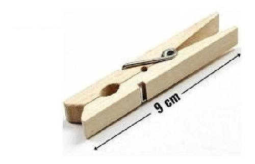 Prendedor Varal Madeira Vimpel C/12 Gigante