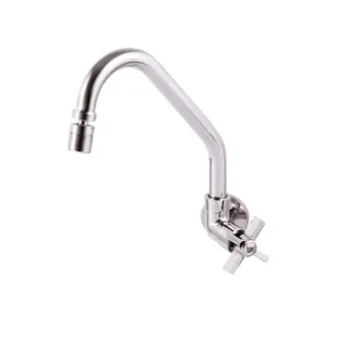 Torneira De Parede Para Cozinha Clean Bica Movel Cromado - Samer