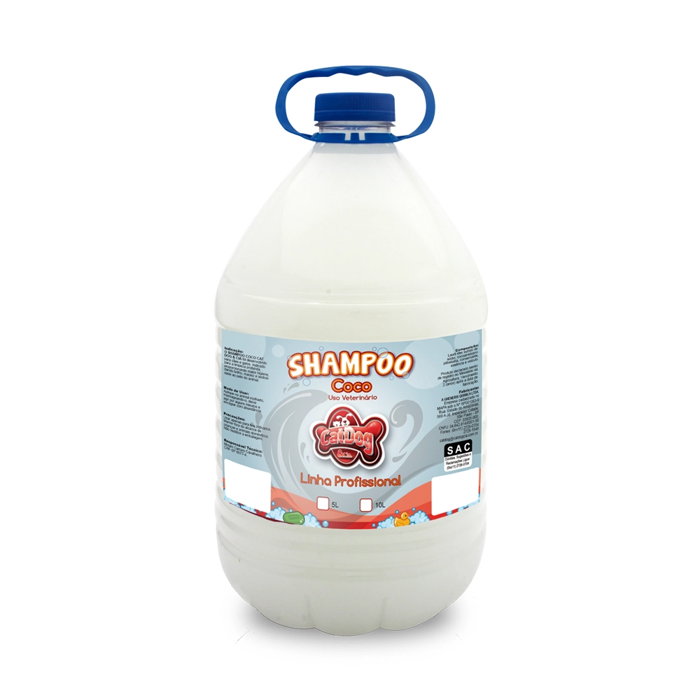 Shampoo Coco Catdog Cia Linha Profissional Para Cães E Gatos 5l