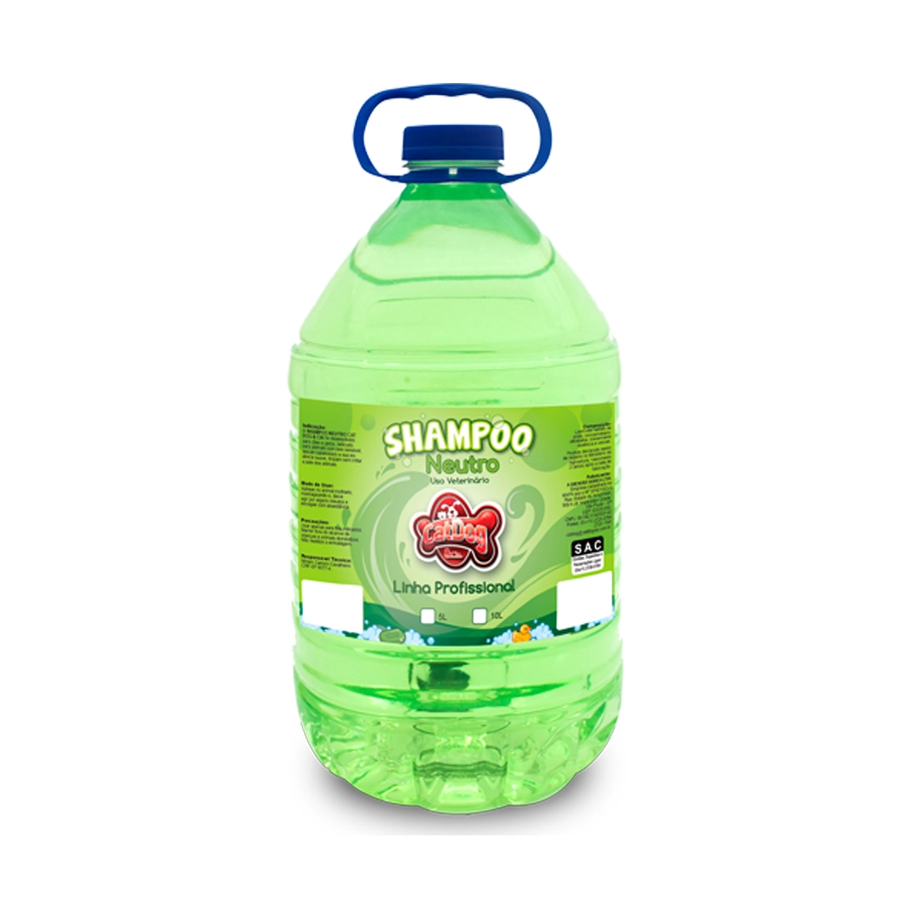 Shampoo Neutro Catdog Cia Linha Profissional Para Cães E Gatos 5 Litros