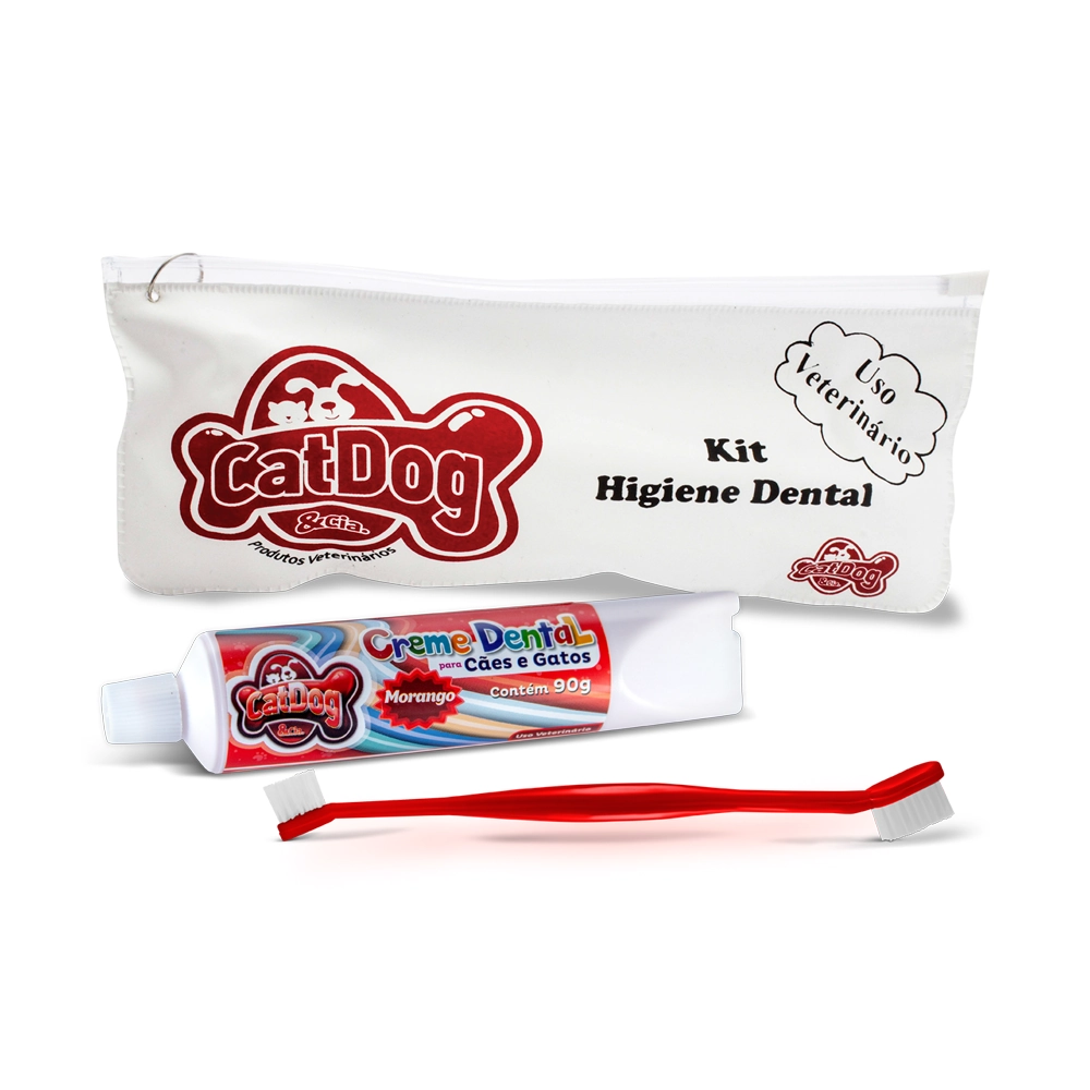 Conjunto Higiene Bucal Morango E Cabo Longo
