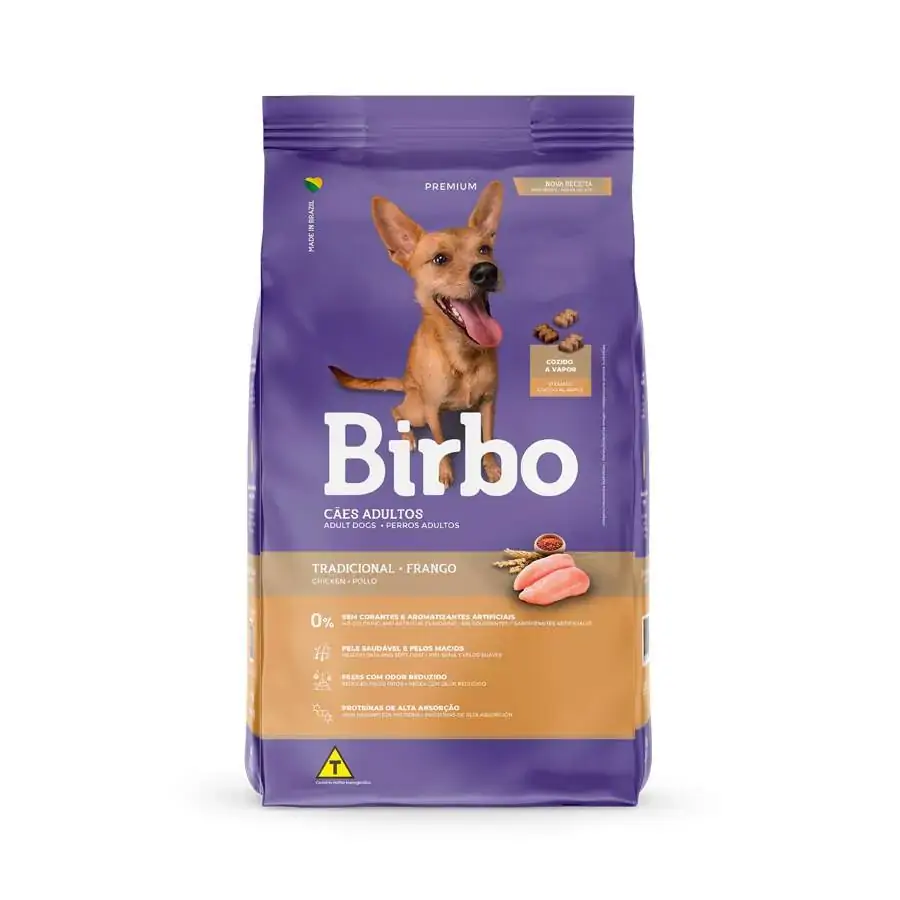 Racao Caes Birbo Tradicional Frango 1kg