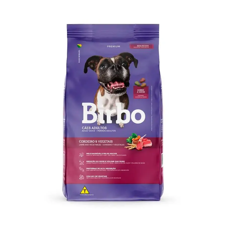 Racao P/caes Birbo 1kg Cordeiro E Vegeta