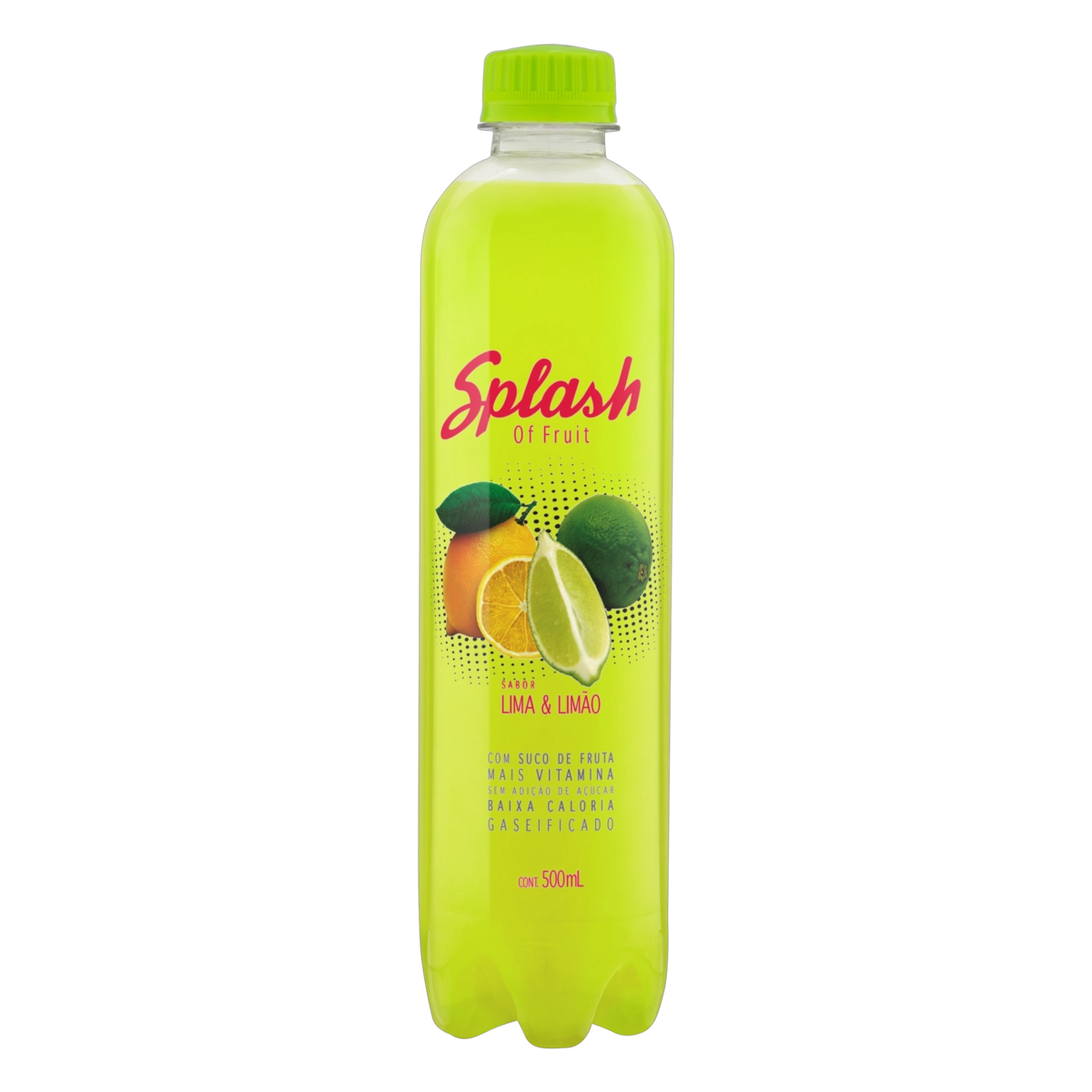 Refresco Misto Gaseificado Lima Limão Splash Of Fruit Garrafa 500ml