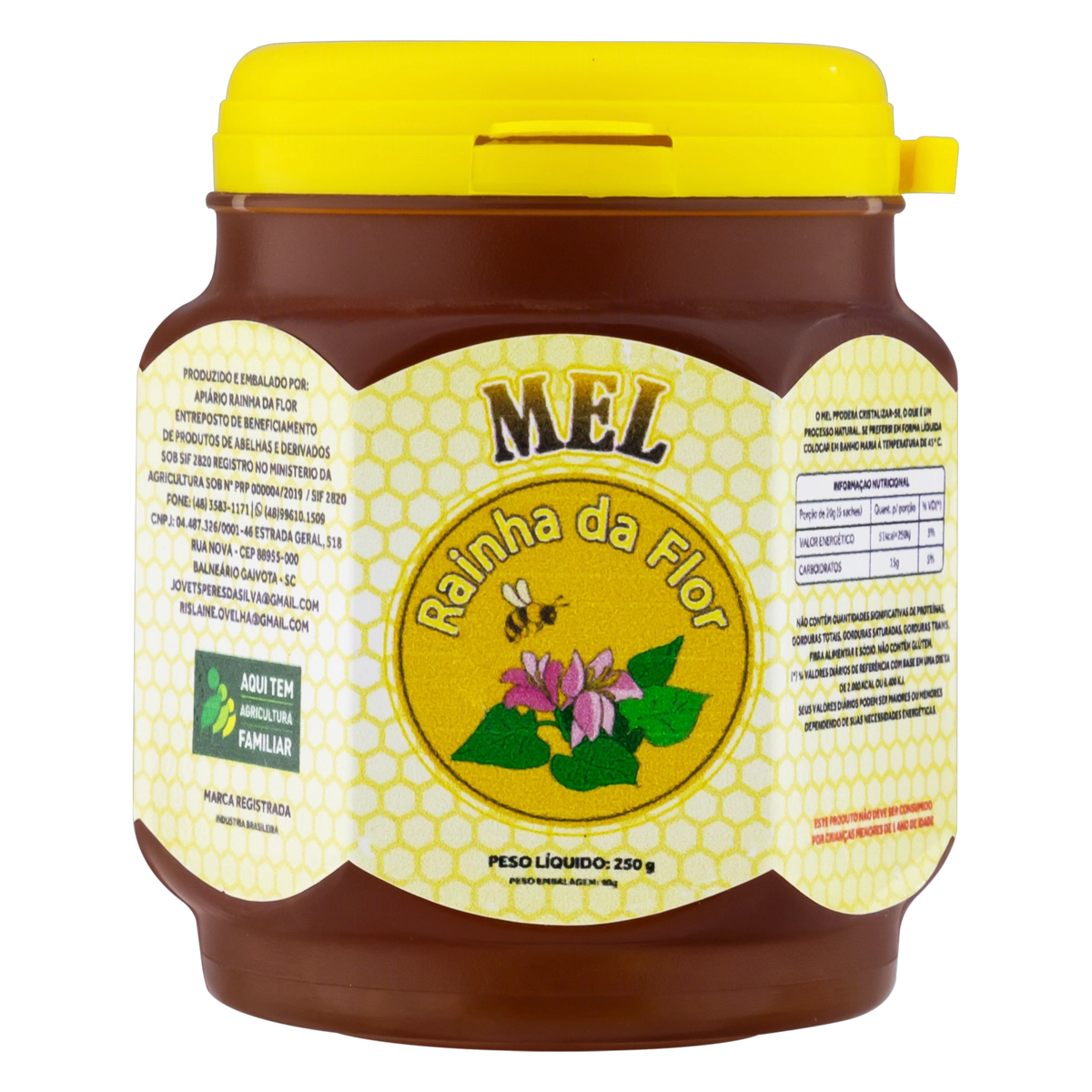 Mel Florada Silvestre Rainha Da Flor Pote 250g