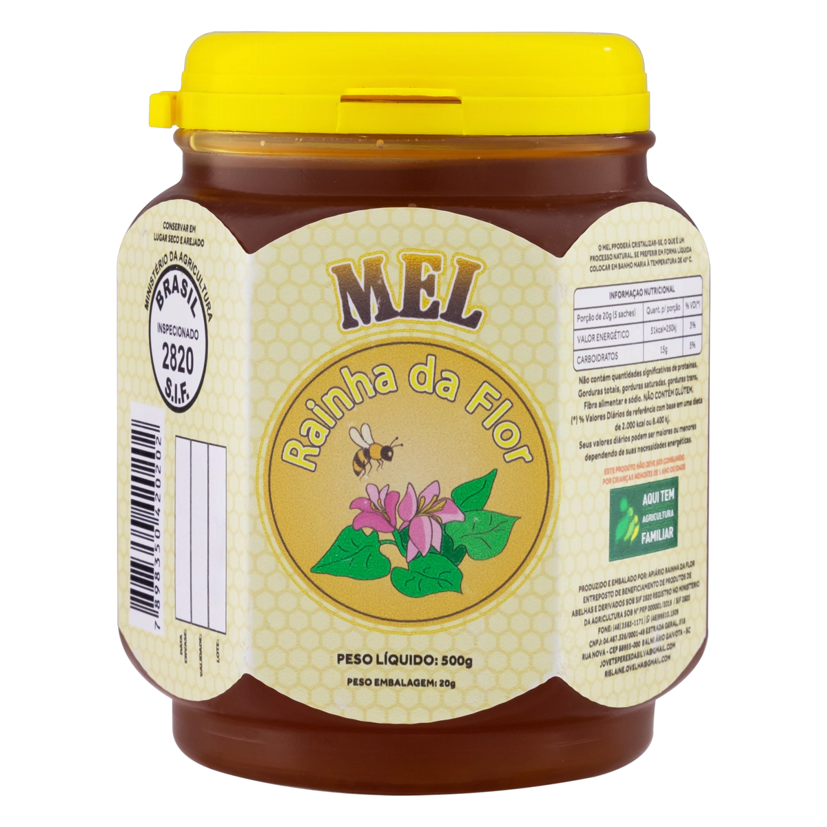 Mel Florada Silvestre Rainha Da Flor Pote 500g