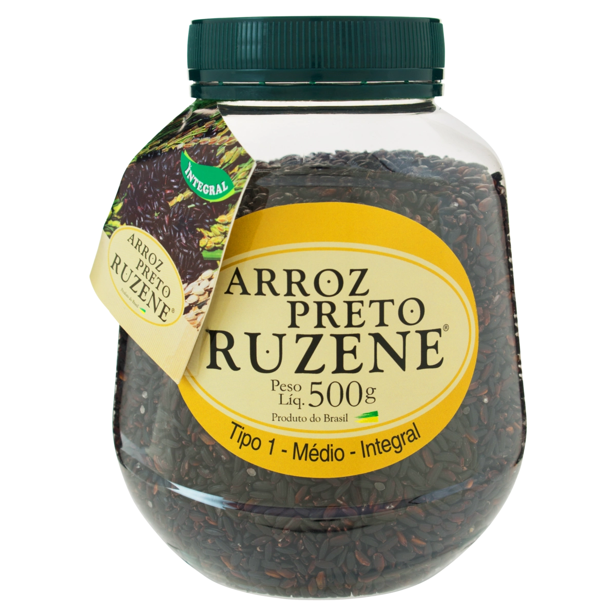 Arroz Preto Tipo 1 Integral Ruzene Pote 500g