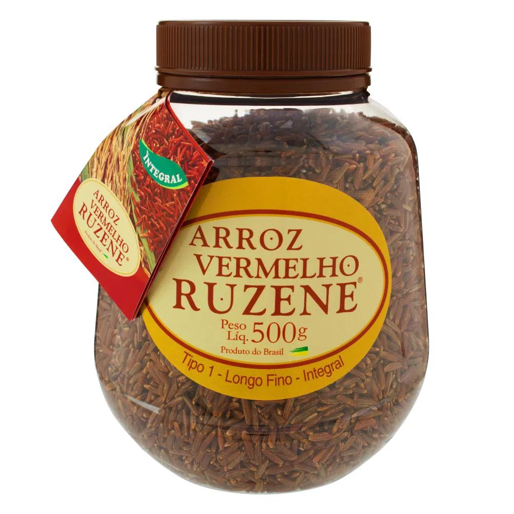 Arroz Vermelho Tipo 1 Integral Ruzene Pote 500g