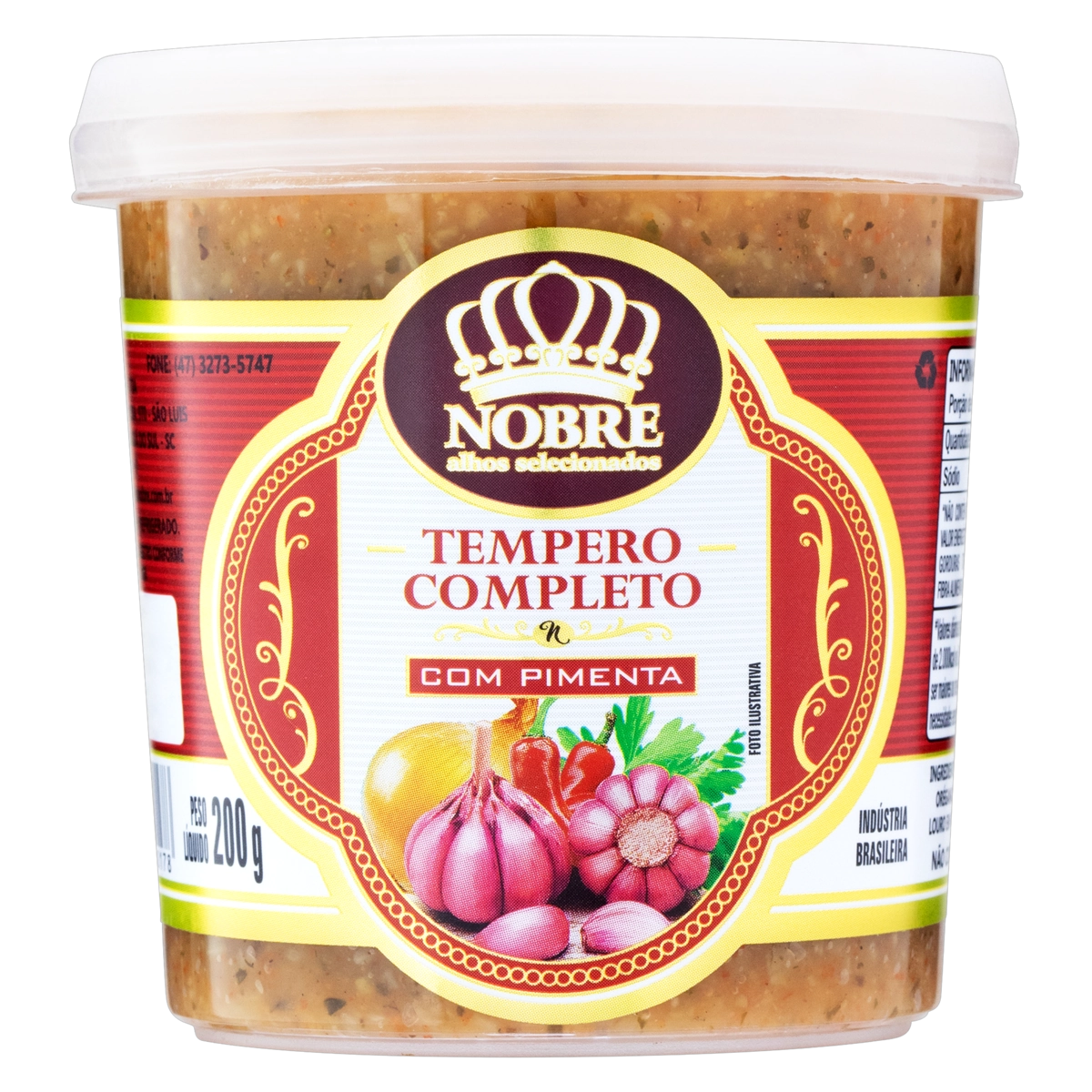 Tempero Completo Com Pimenta Nobre Pote 200g