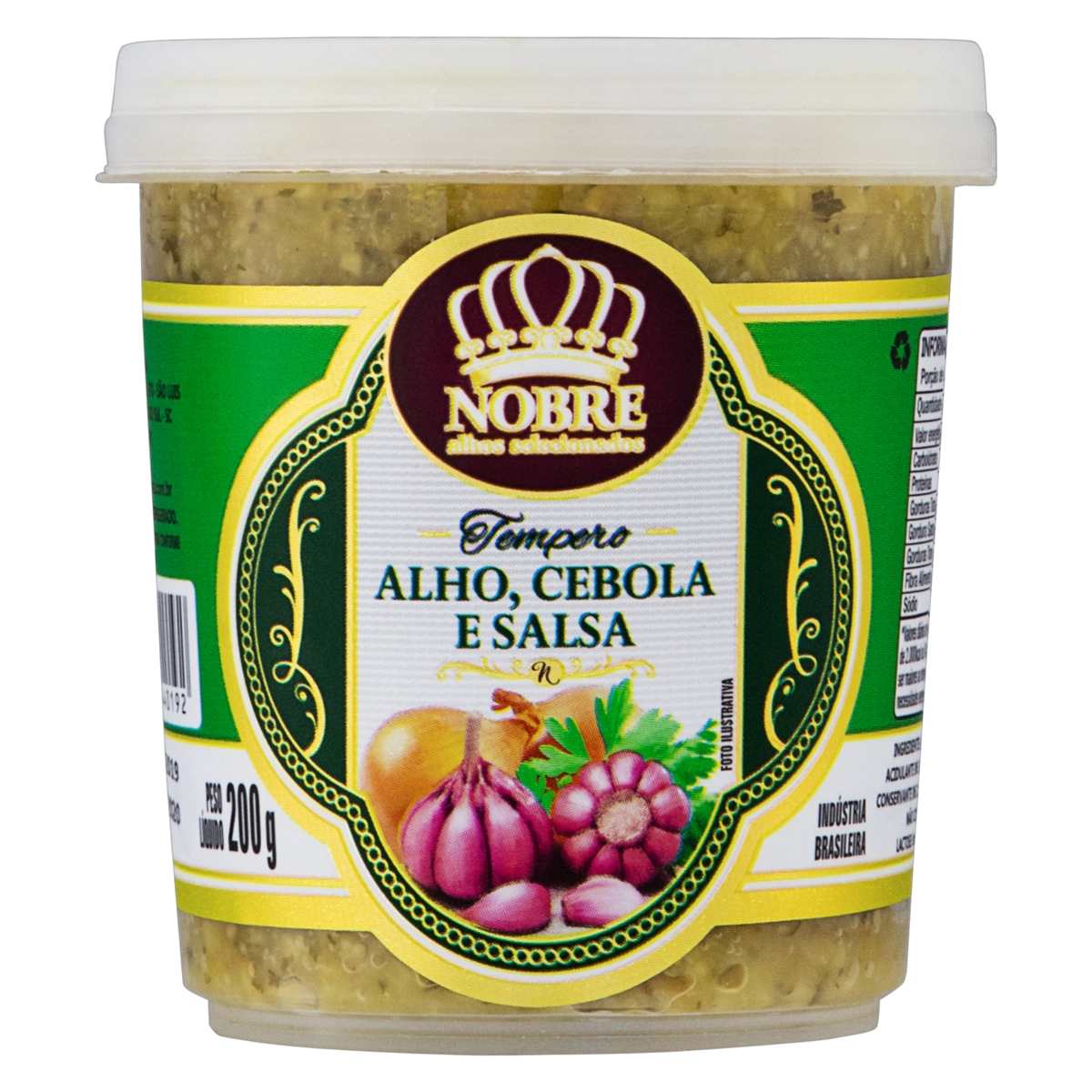 Alho, Cebola E Salsa Nobre Pote 200g