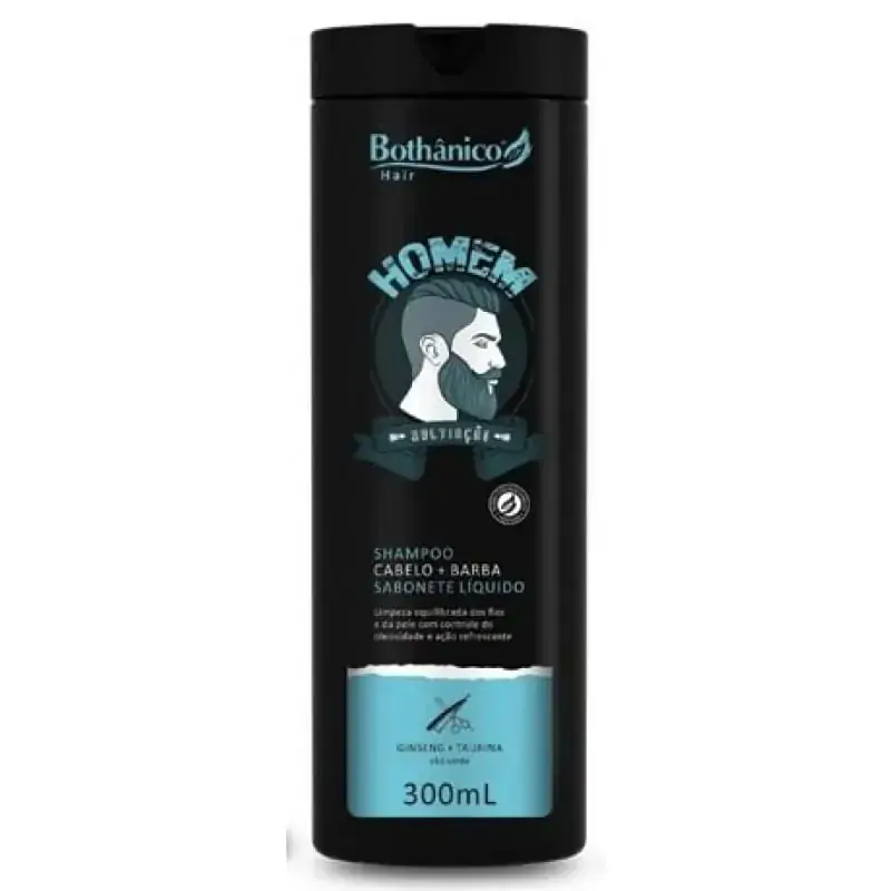 Shampoo Cabelo E Barba Homem 300 Ml