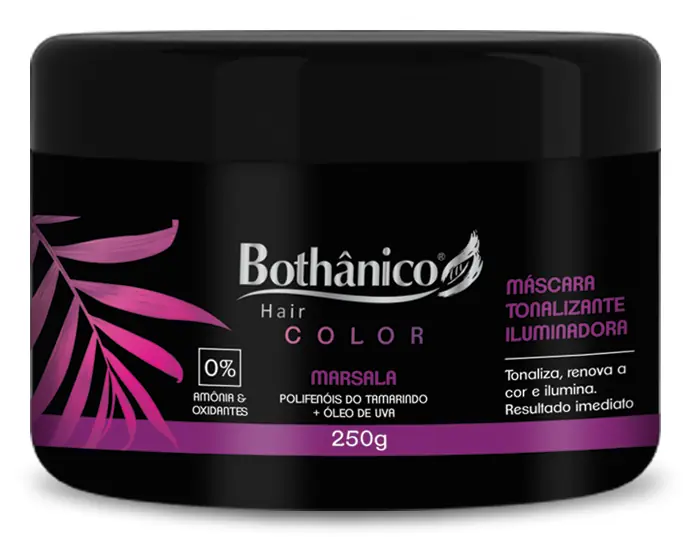 Mascara Tonalizante 250g Marsala Bothanico Hair