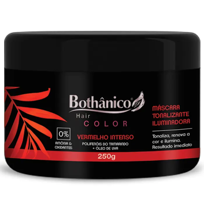 Máscara Capilar Tonalizante Iluminadora Vermelho Intenso