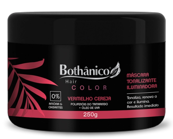 Mascara Tonalizante 250g Vermelho Cereja Bothanico Hair