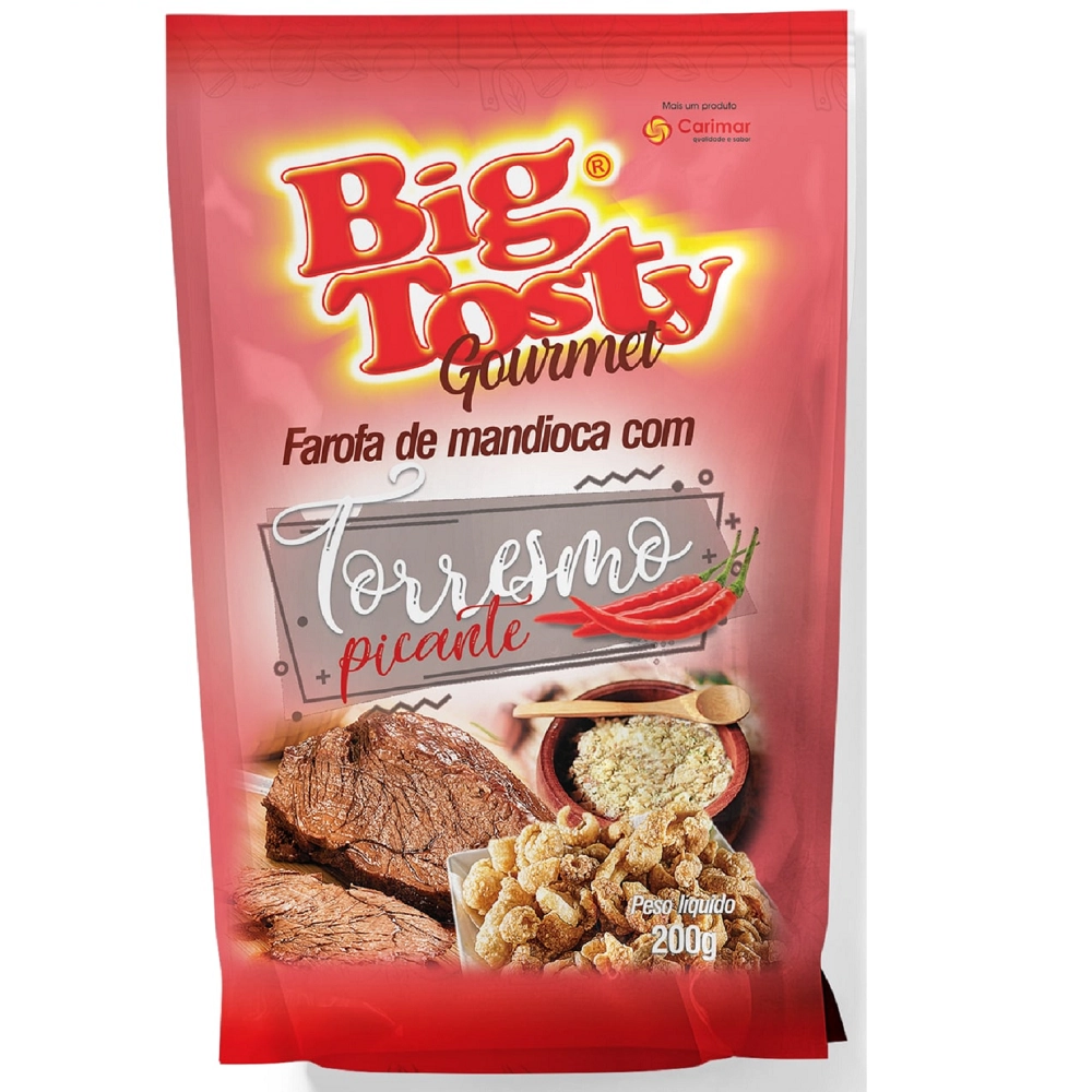 Farofa Big Tosty Mandioca C/torresmo 200g