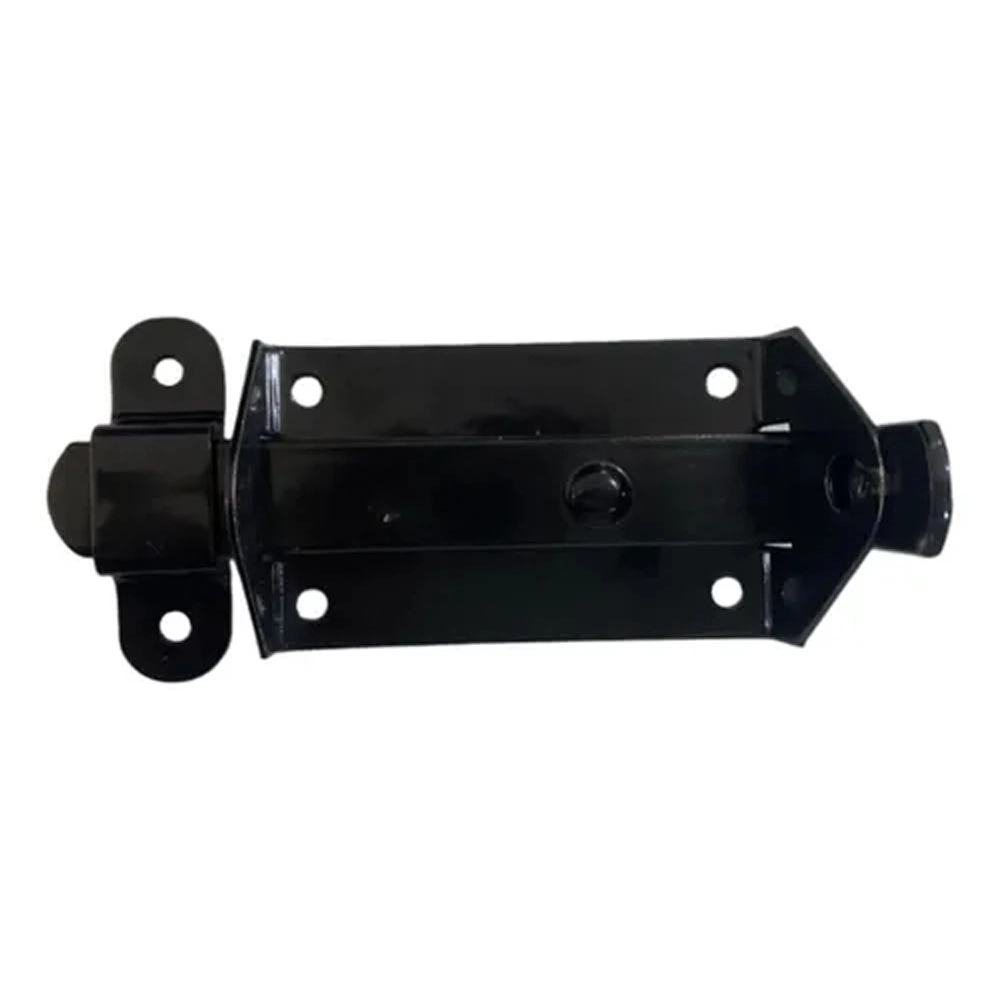 Trinco Fecho Chato P/ Portão Porta Cadeado 11x5cm Nº4 Preto