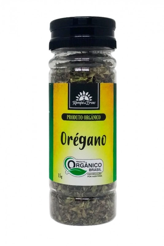 Orégano Orgânico Kampo de Ervas frasco de 15 gramas