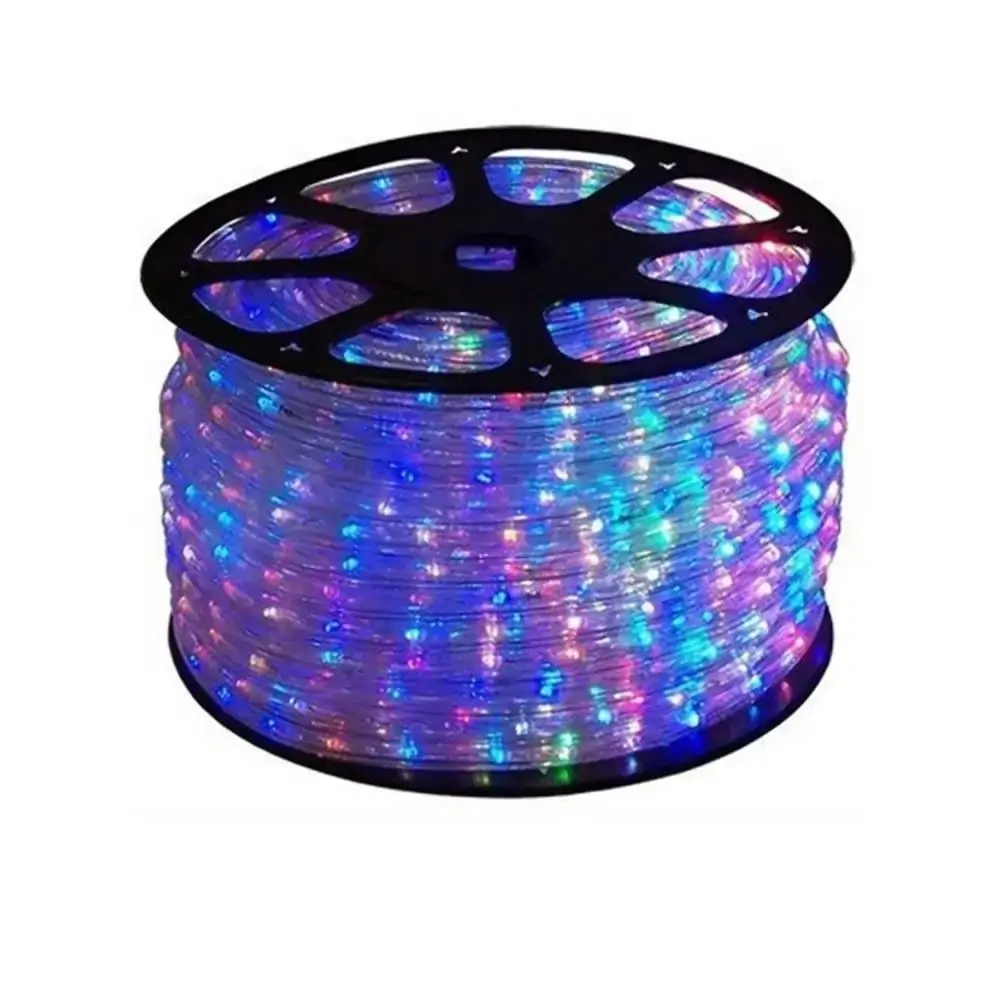 Mangueira Luminosa Led Corda Natal Pisca Colorido Rolo