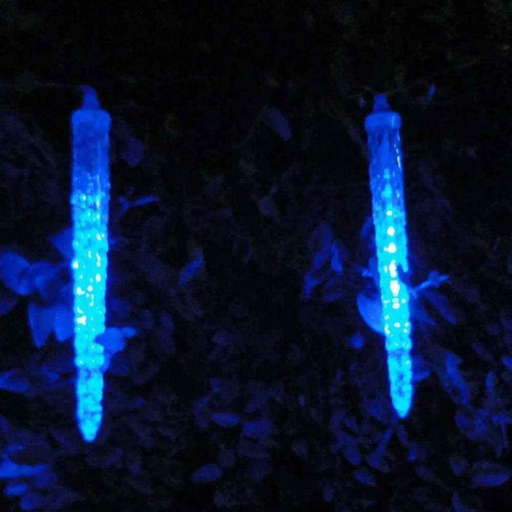 Pisca Pisca Led Turbo Azul Snow Fall 8 Tubos 23cm 80 Leds 1327 Bivolt