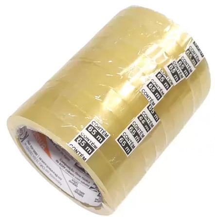 Fita Ades. Koretape Transp. 12mmx65m C 10 Pacote C 10 Unds