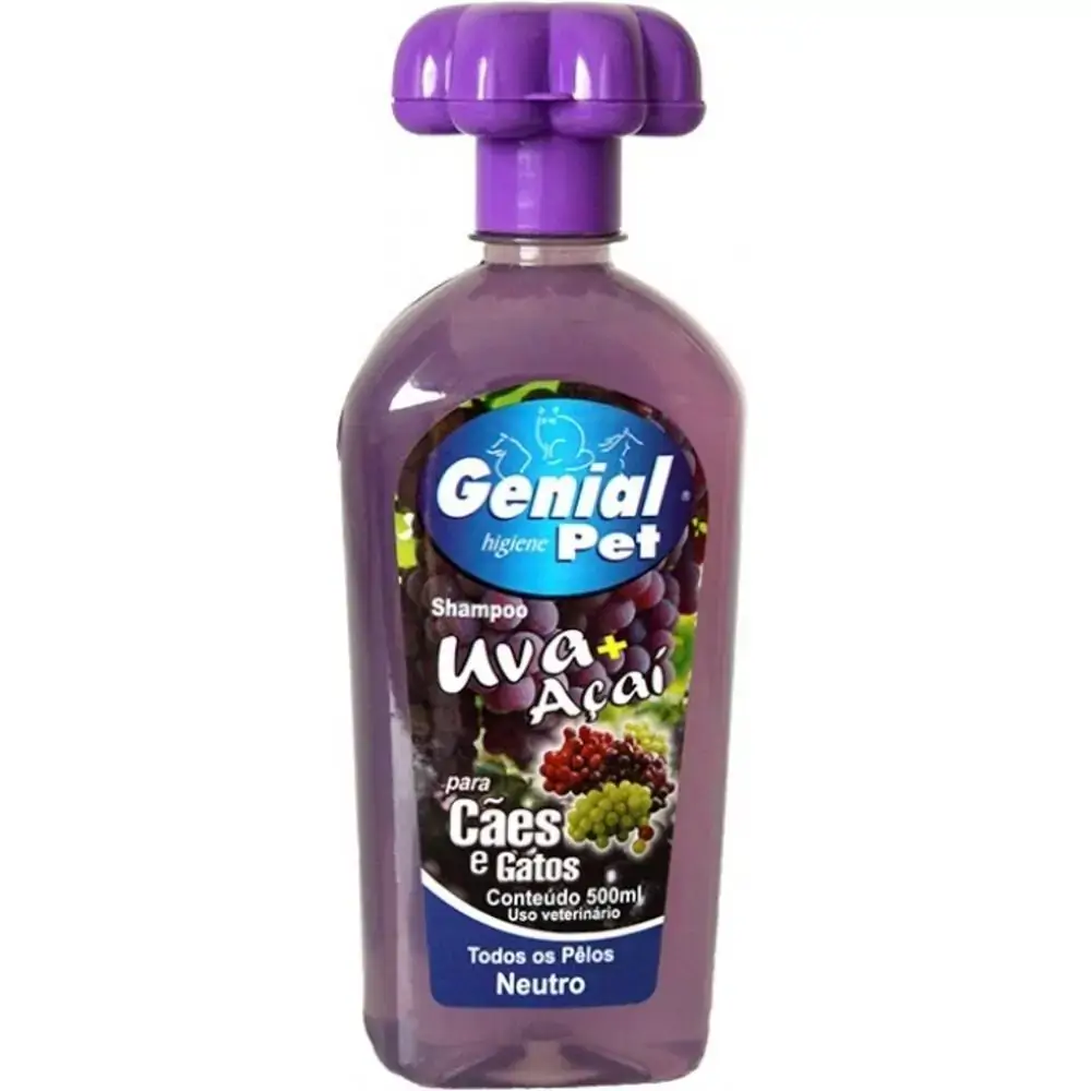 Shamp Genial Pet Uva E Acai 500ml