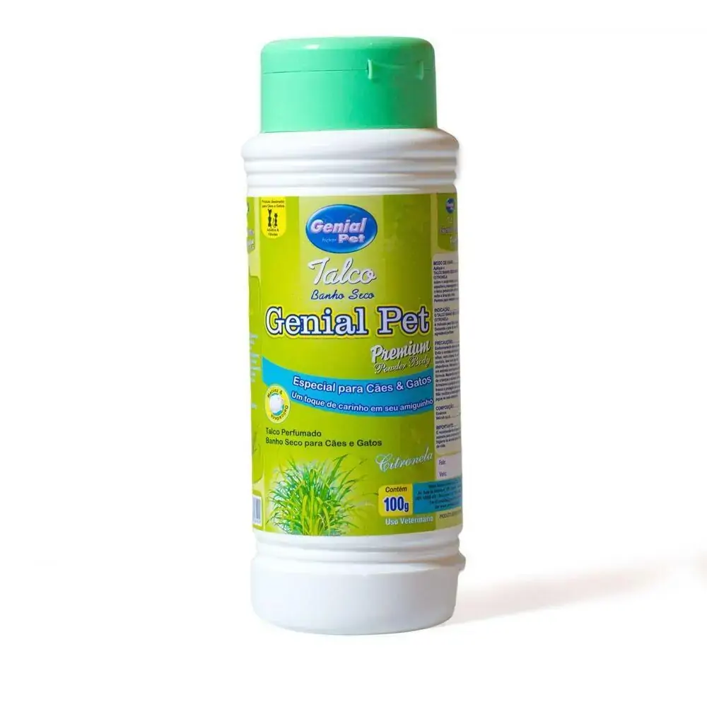 Talco Banho A Seco Genial Pet Caes 100g